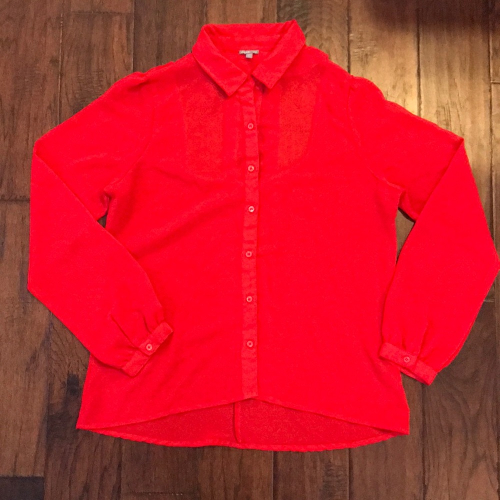 Button Down with Caged Back